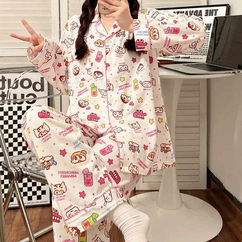 Sanrio Anime Hello Kitty Cinnamoroll Kuromi Sweet Cute All Cotton Multi Style Pajamas Comfort Soft Kawaii Girls Christmas Gifts