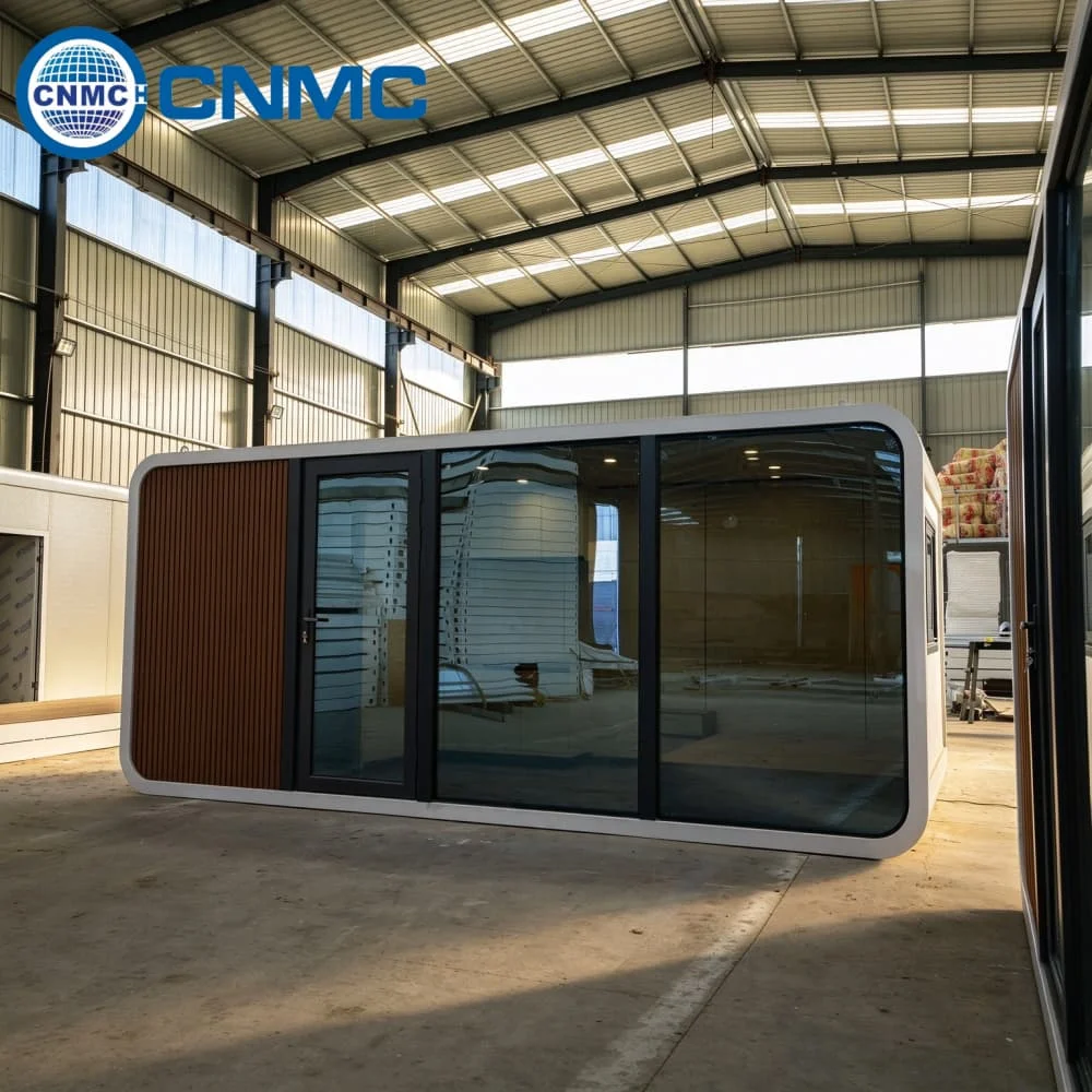 Portable Apple Cabin Prefab Home Galvanized Steel Frame All Season Insulation Quick Install Mobile Living Container House