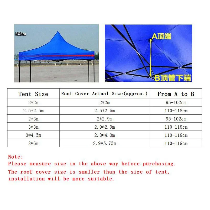 Wymienna ściereczka dachowa do altanki Wodoodporny cień Namiot Top Cloth Outdoor Patio Markiza Oxford Cloth UV Protect Cover