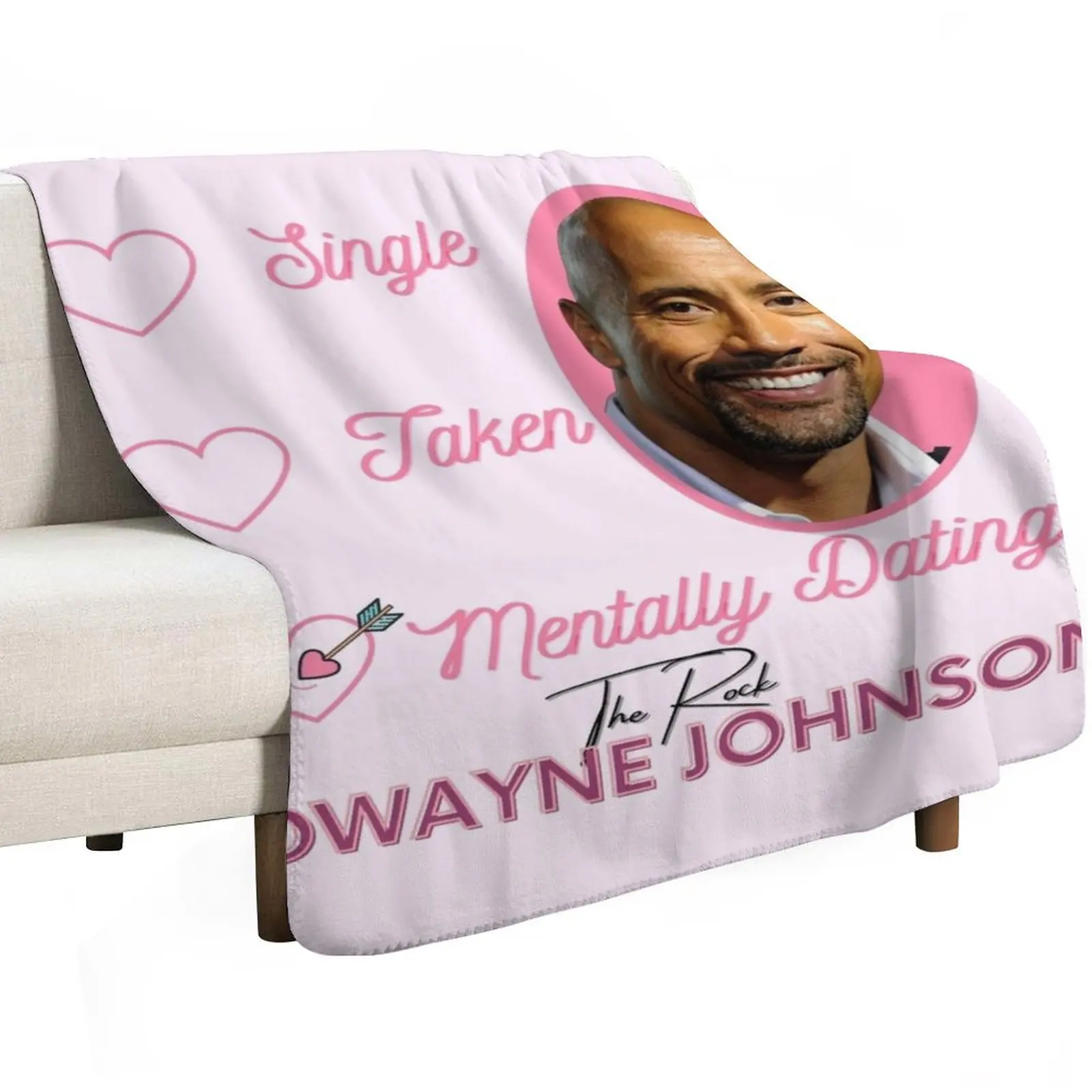 

Mentally Dating Dwayne Johnson Throw Blanket Bed covers Baby warm for winter Blankets