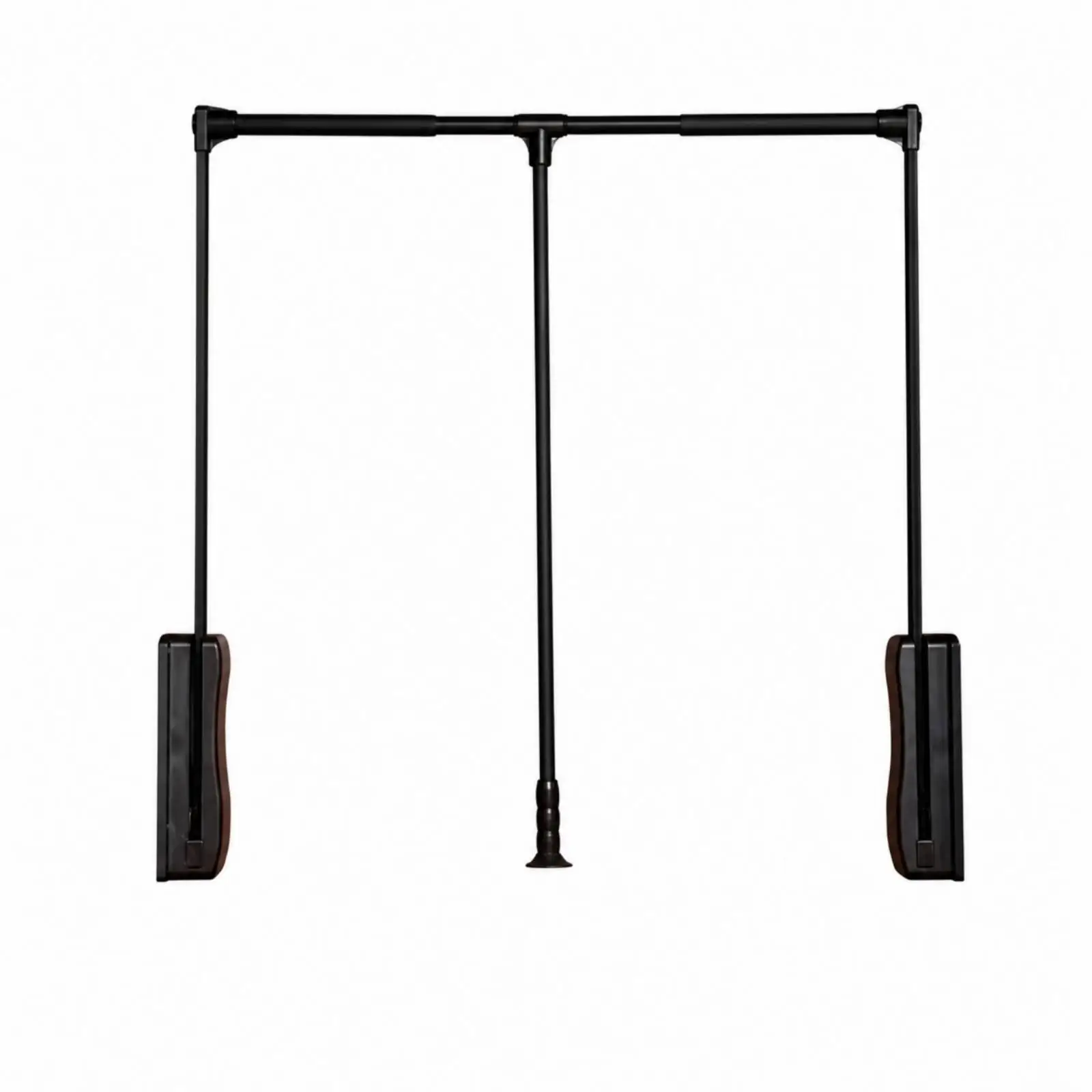 Pull-down Closet Hanging Rod Buffered Pull down Closet Rod Wardrobe Lift Space-Saving for Cabinet
