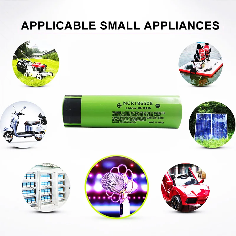 New Original NCR18650B 3.7V 3400 mah 18650 Lithium Rechargeable Battery For Flashlight batteries