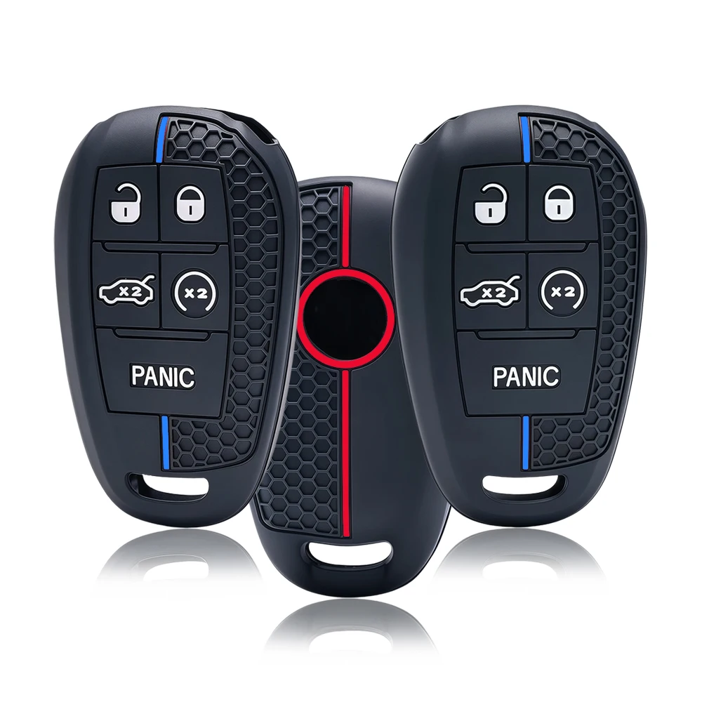 Silicone Smart Car Key Shell Case 5 Buttons With Blade for Alfa Romeo Giulia 2015 +Stelvio 2016+ Etcetera Remote Car Key Shell