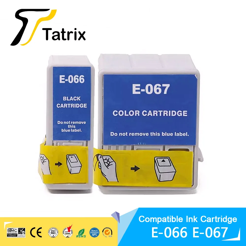 Tatrix T066 T067 خرطوشة حبر نافثة للحبر بألوان ممتازة متوافقة لطابعة إبسون ستيلوس C48