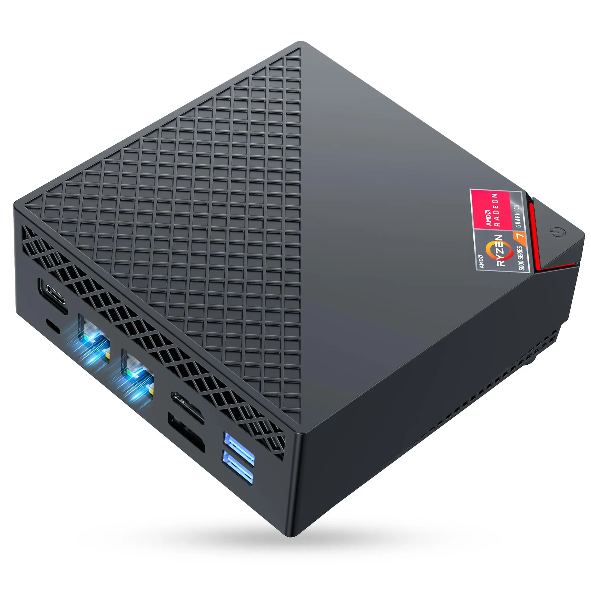 ACEMAGIC Mini-PC 32GB RAM 512GB SSD AMD Ryzen 7 7730U Dreifach-4K-Monitor HDMI DP Type-C, Dual M.2 Slot Home Office Desktop-PC