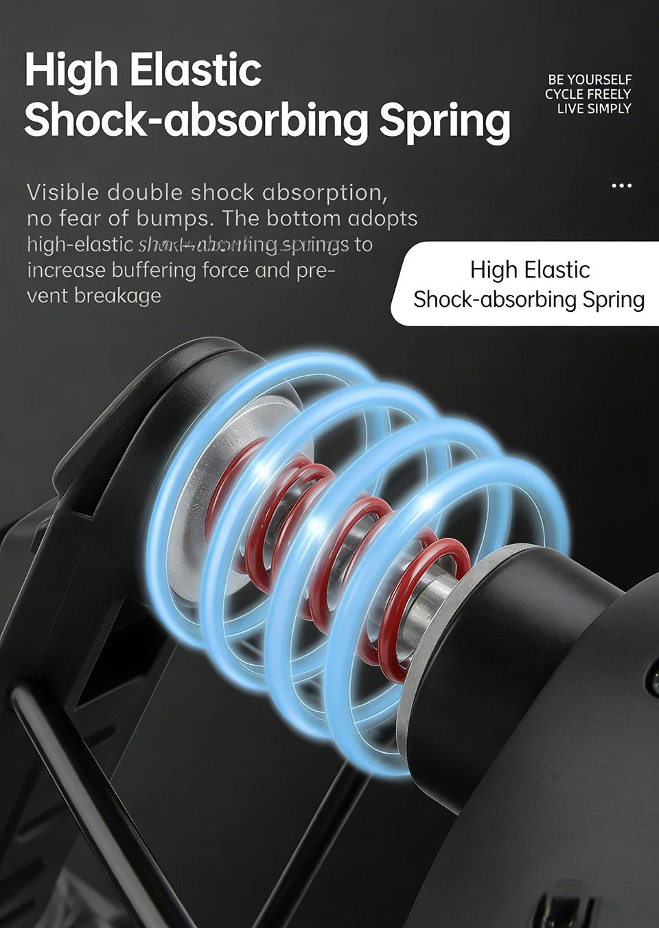 Fahrradsattel, Hochelastische Stoßdämpfung, Dicker Weicher Ergonomischer Hohler Atmungsaktiver Fahrradsitz für Mountainbikes & Rennräder – Detail 6
