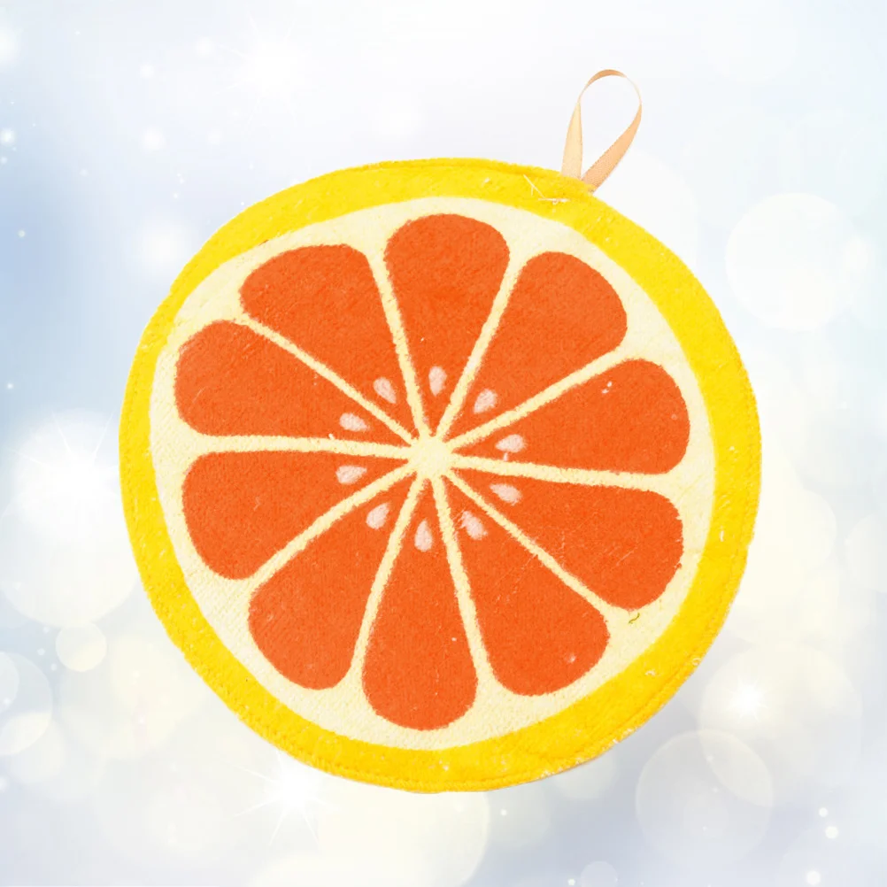 

2Pcs Fruit Design Hand Towels Quick Drying Powerful Water Absorbent for Kitchen Toilet Bathroom Orange Hand Towels
