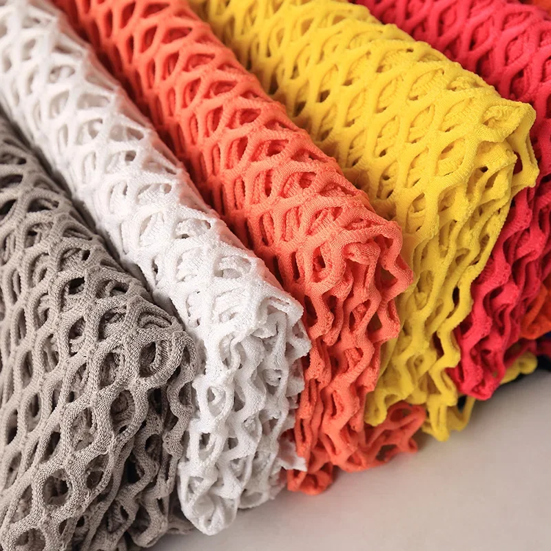 New Fish Net Mesh Cloth Fabric Large Mesh Classic Lace Honeycomb Clothing Fabric Dress Hollow Lining Stockings Jeans Craft