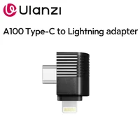 Ulanzi A100 micrófono tipo C a puerto adaptador Lightning para iPhone 15 16 13 14 Samsung Xiaomi Vivo OPPO Android Smartphone