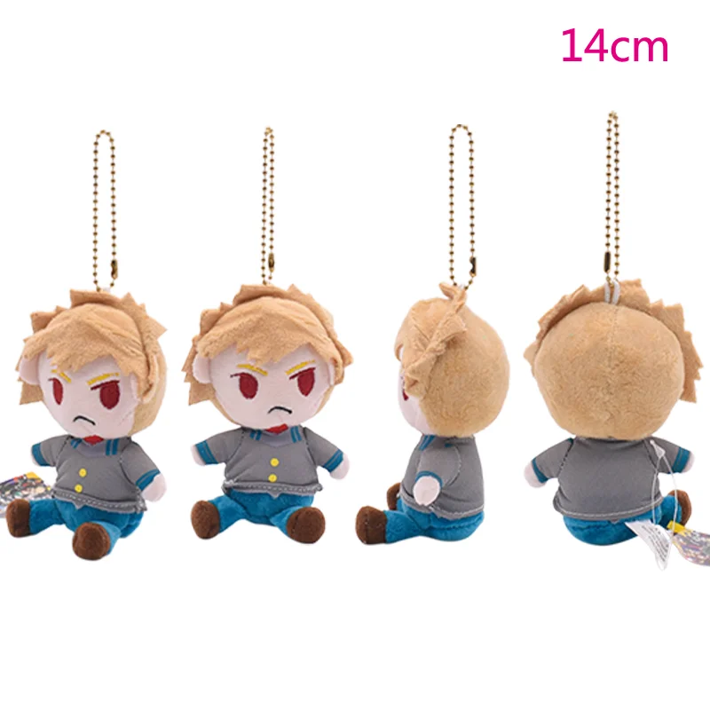 Q Version My Hero Academia Anime Plush Keychain Toy Izuku Midoriya Katsuki Bakugou Shouto Todoroki Pendant Soft Stuffed Doll