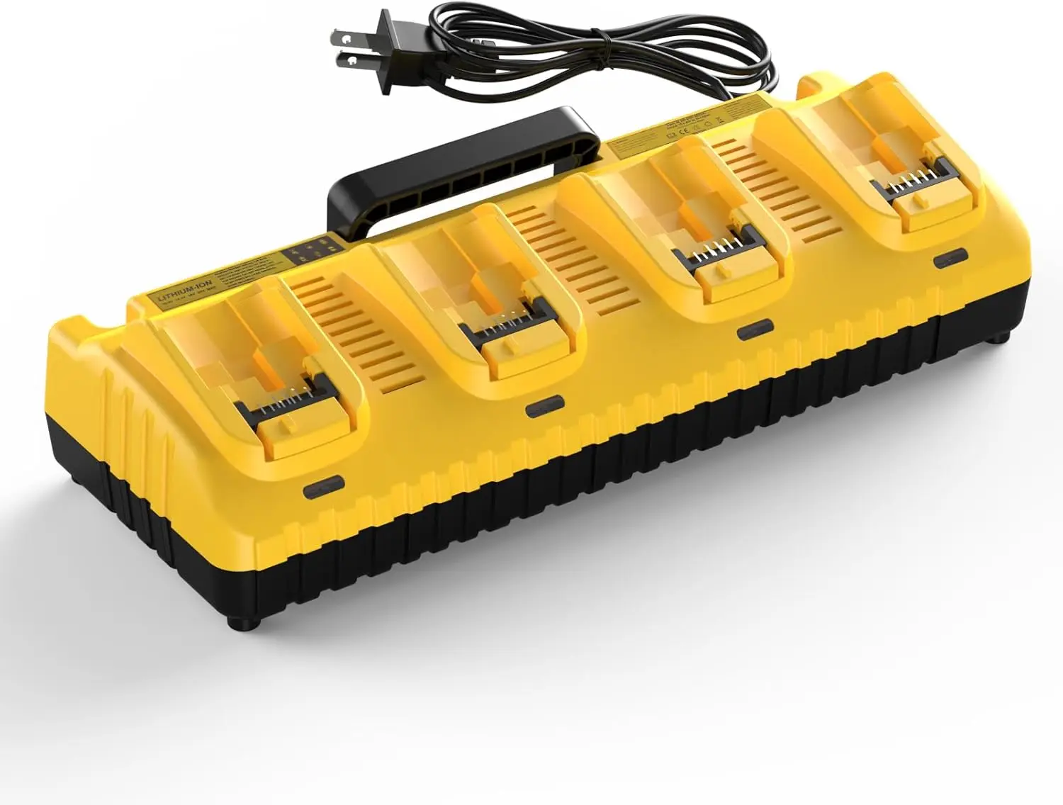 DCB104 Replacement for Dewalt Battery Charger - 4 Port 20V MAX Battery Charger Station with 2 USB Ports Compatible with Dewalt 1