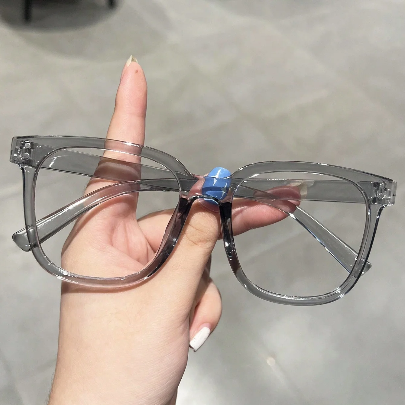 1 قطعة نظارات عادية للجنسين نمط جديد خمر إطار كبير برشام تصميم شخصية متعددة الاستخدامات عادية مريحة رؤية واقية f #3