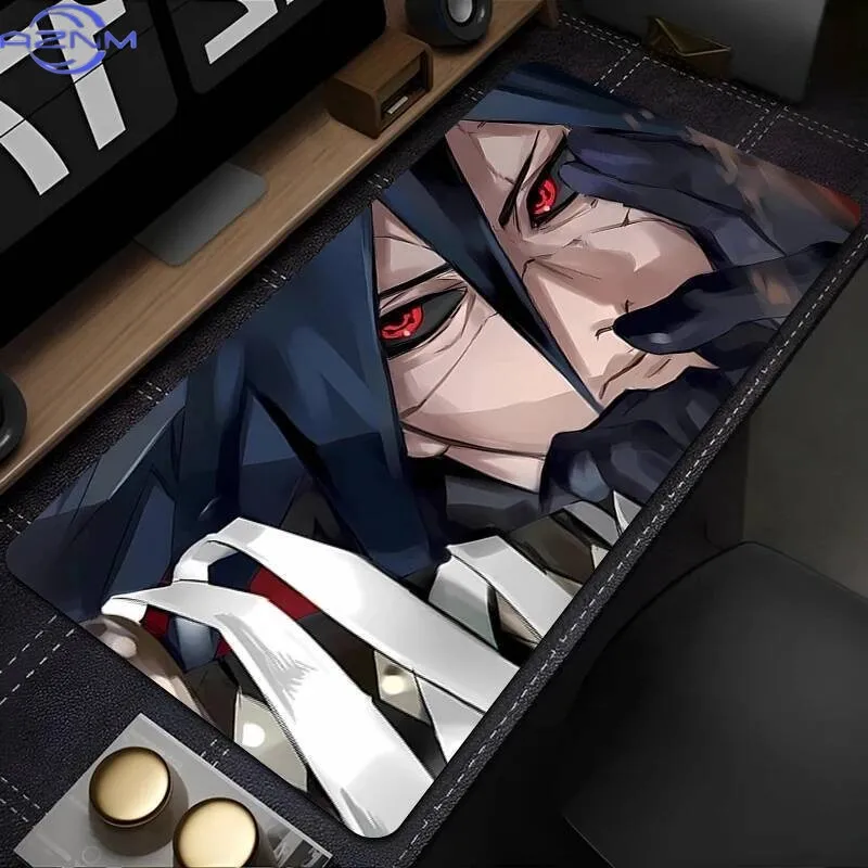 Mouse pad game player computer keyboard pad desk pad anti-slip cartoon table pad PC carpet N-NARUTOS Uchiha Madara Mousepad XXXL