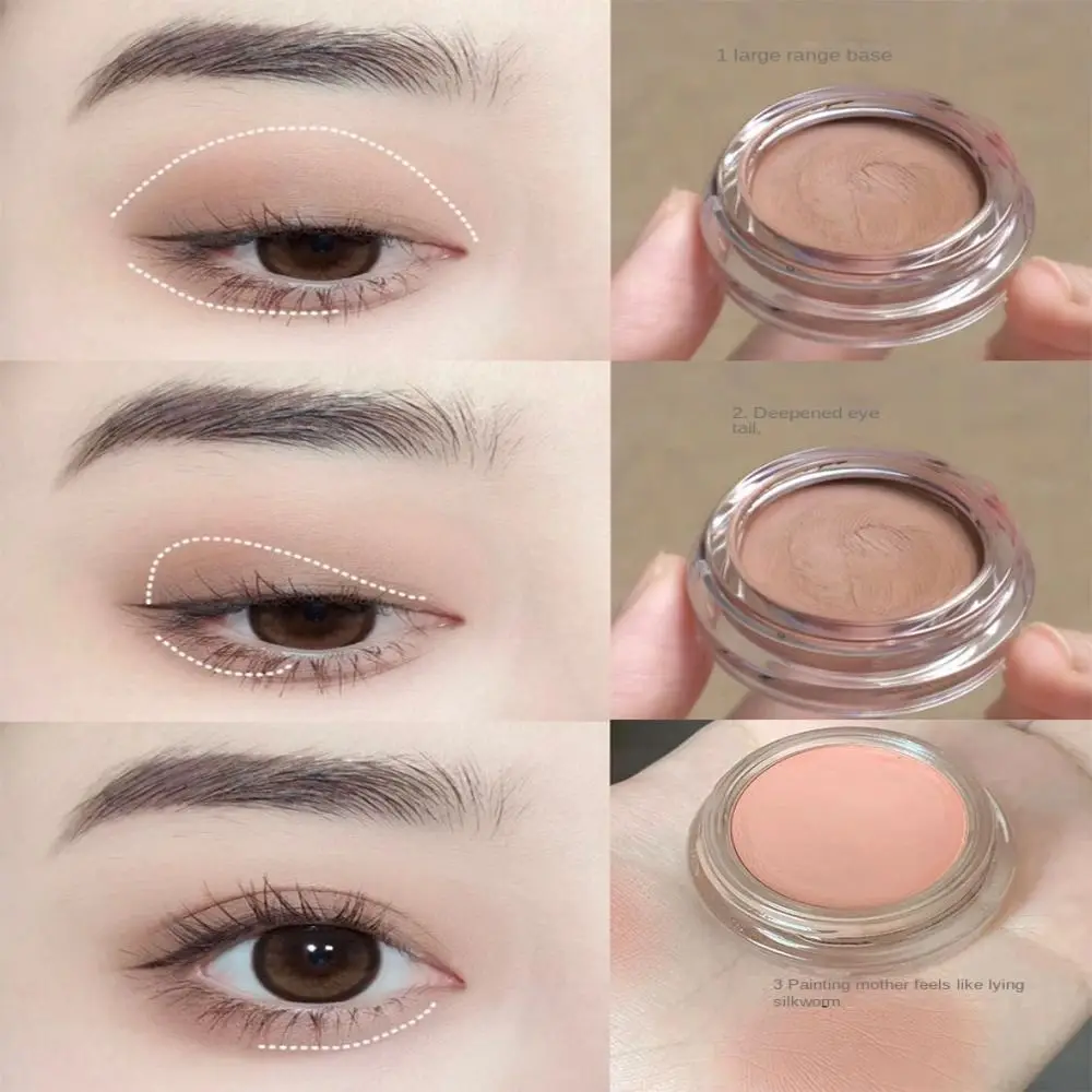 Matte Cream Eyeshadow Moisturizing Base Makeup Mashed Potato Eye Shadow Not Greasy Firmly Monochrome Cream Eye Concealer