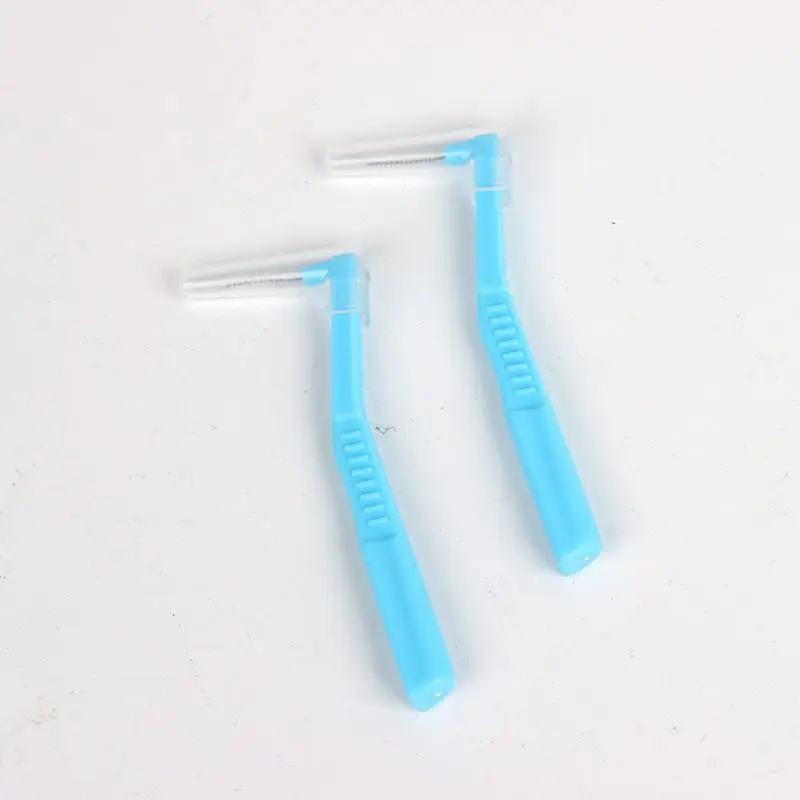 Set mit 10 Interdentalbürsten für Zahnspangen, L-förmige Interdentalbürsten für die Mundhygiene – Detail 17