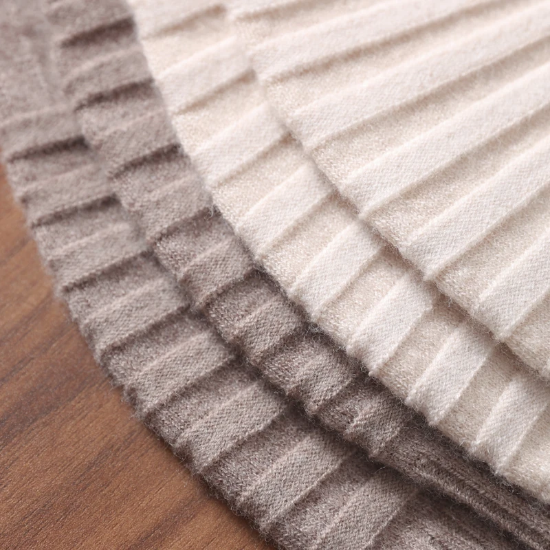 100%Pure Wool Stripe Elastic Knee Brace Winter Warm Thermal Knee Protector Sleeve  Compression Sports Knee Warmers For Women Men