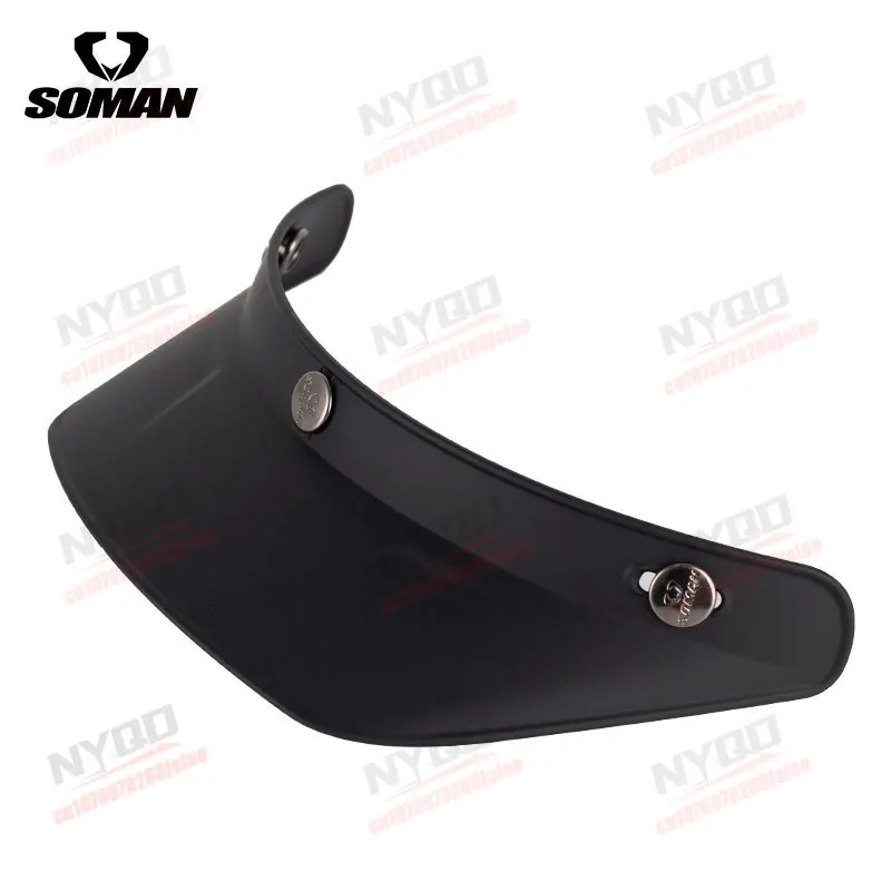 3-Button Helmet Face Mask Sunshade Universal Retro Windproof Flip Motorcycle Accessories Exposed Motorcycle Helmet view 5