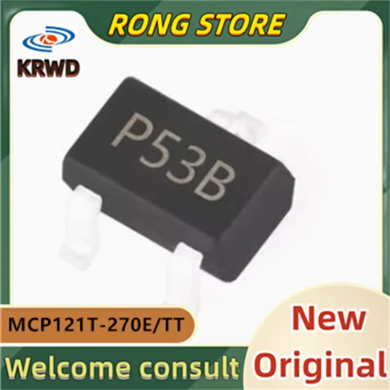 5PCS P53B New and Original Chip IC SOT23-3 MCP121T-270E/TT MCP121T-270E MCP121T-270 MCP121T MCP121