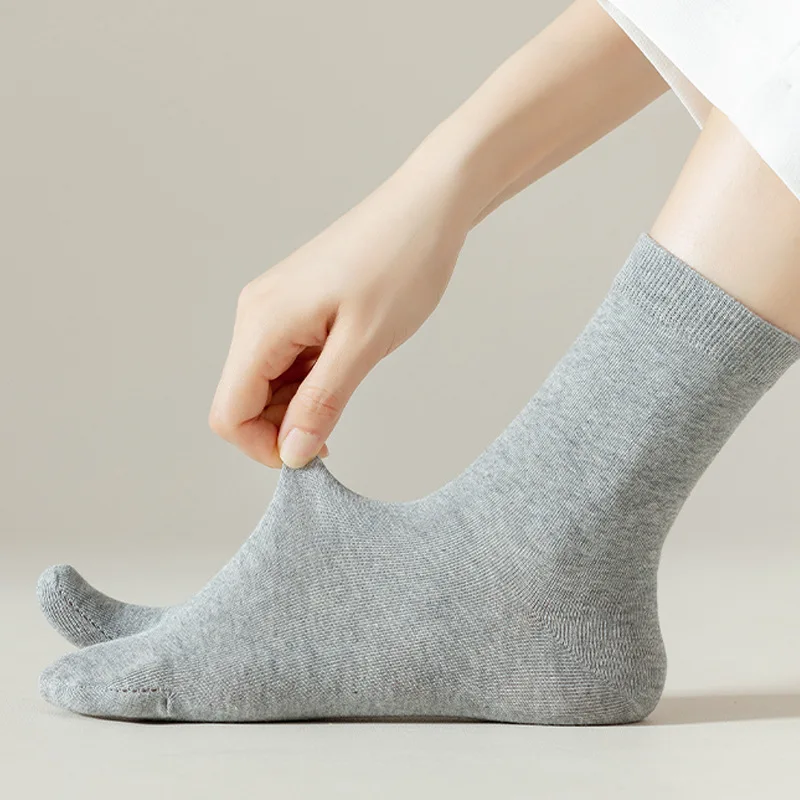 3 Pairs Set Men Toe Socks Fashion Japanese Style Breathable Comfortable Fashion Women Two Finger Socks Solid Colors Simple Sox