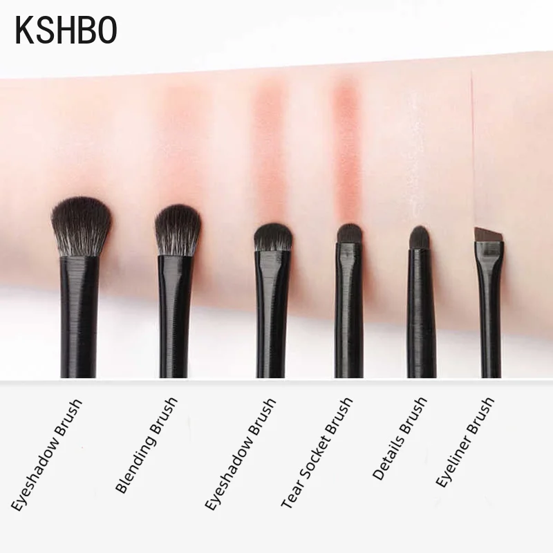 KSHBO 5/6/7Pcs Make-Up Pinsel Werkzeug Set Lidschatten Blush Make Up Schönheit Kosmetische Pinsel Ultra weiche Lidschatten Pinsel Up Werkzeuge