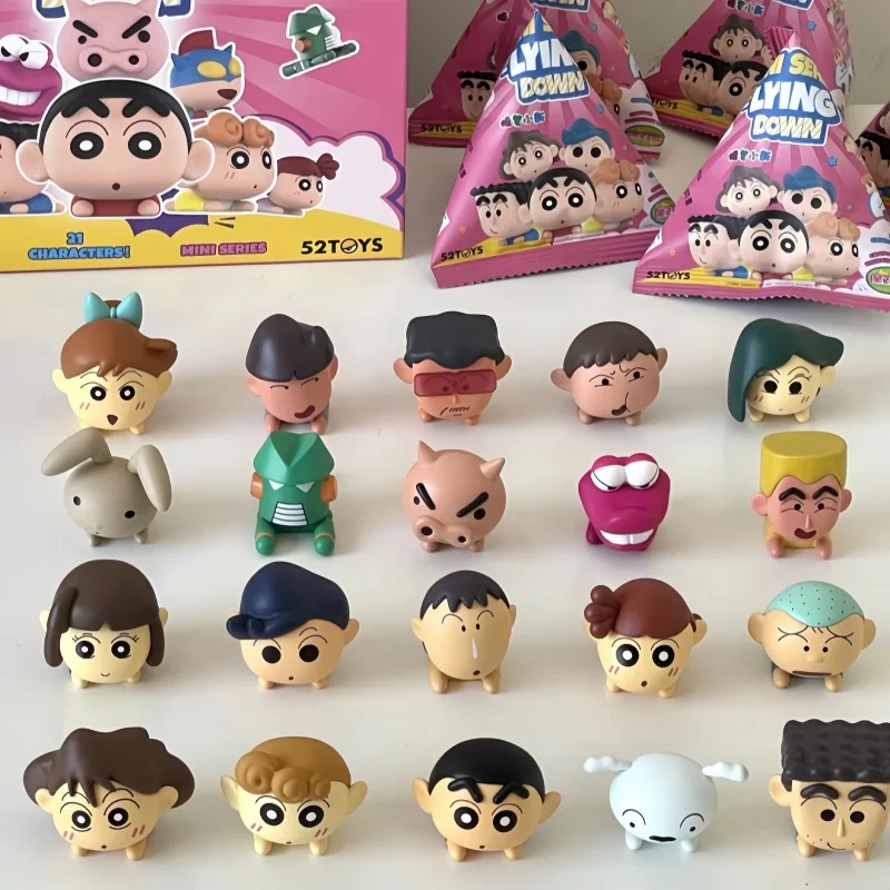 

Мультяшный карандаш Шин-Чан, мини-серия для вечеринок, слепая коробка, мини-моэ, трендовая фигурка, настольное украшение, подарок на день рождения для девочек, милые игрушки-куклы