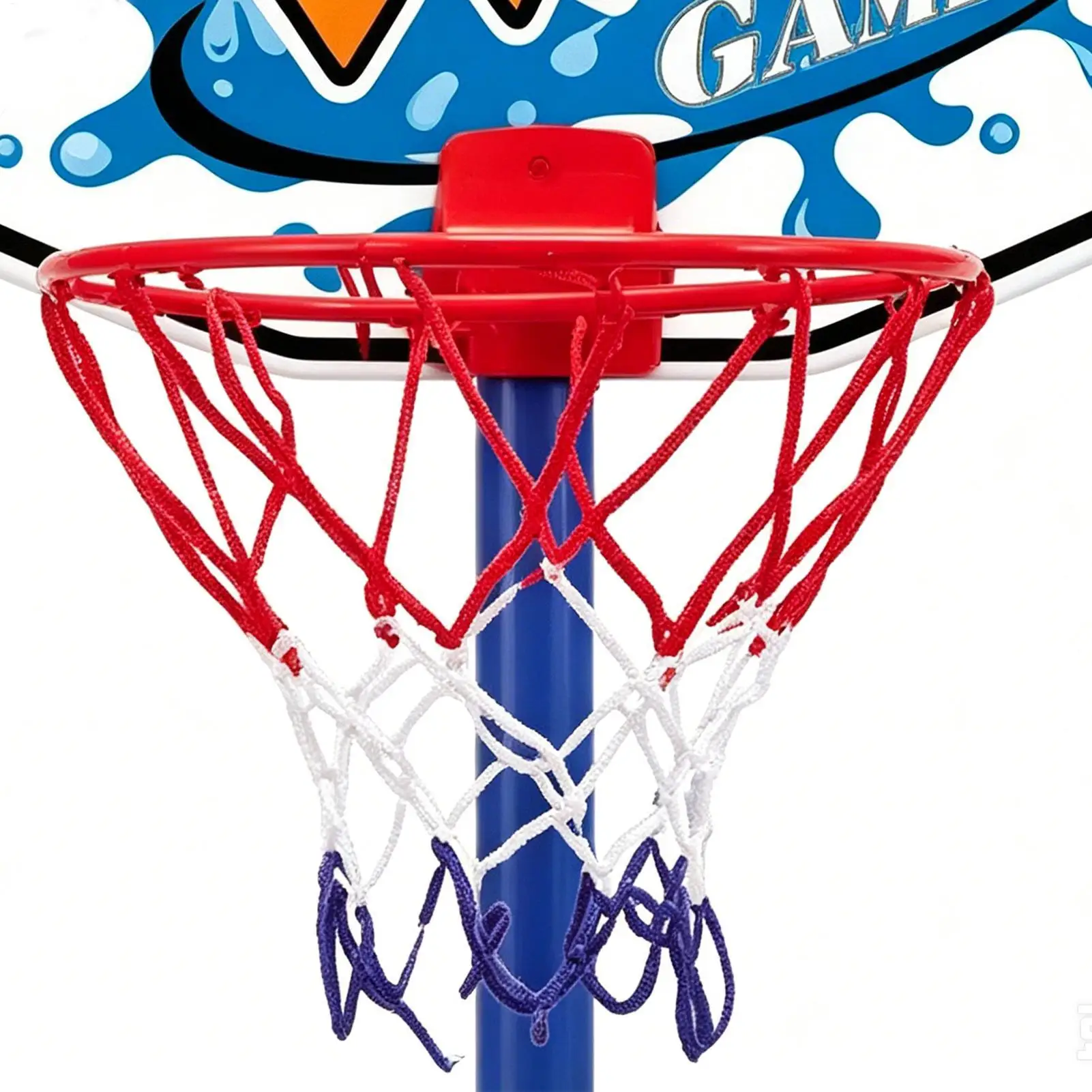 

Kids Basketball Hoop Interactive Fun Floating Entertainment Toy Pool Basketball Hoop Toy For Parents Children Kids Family Yard
