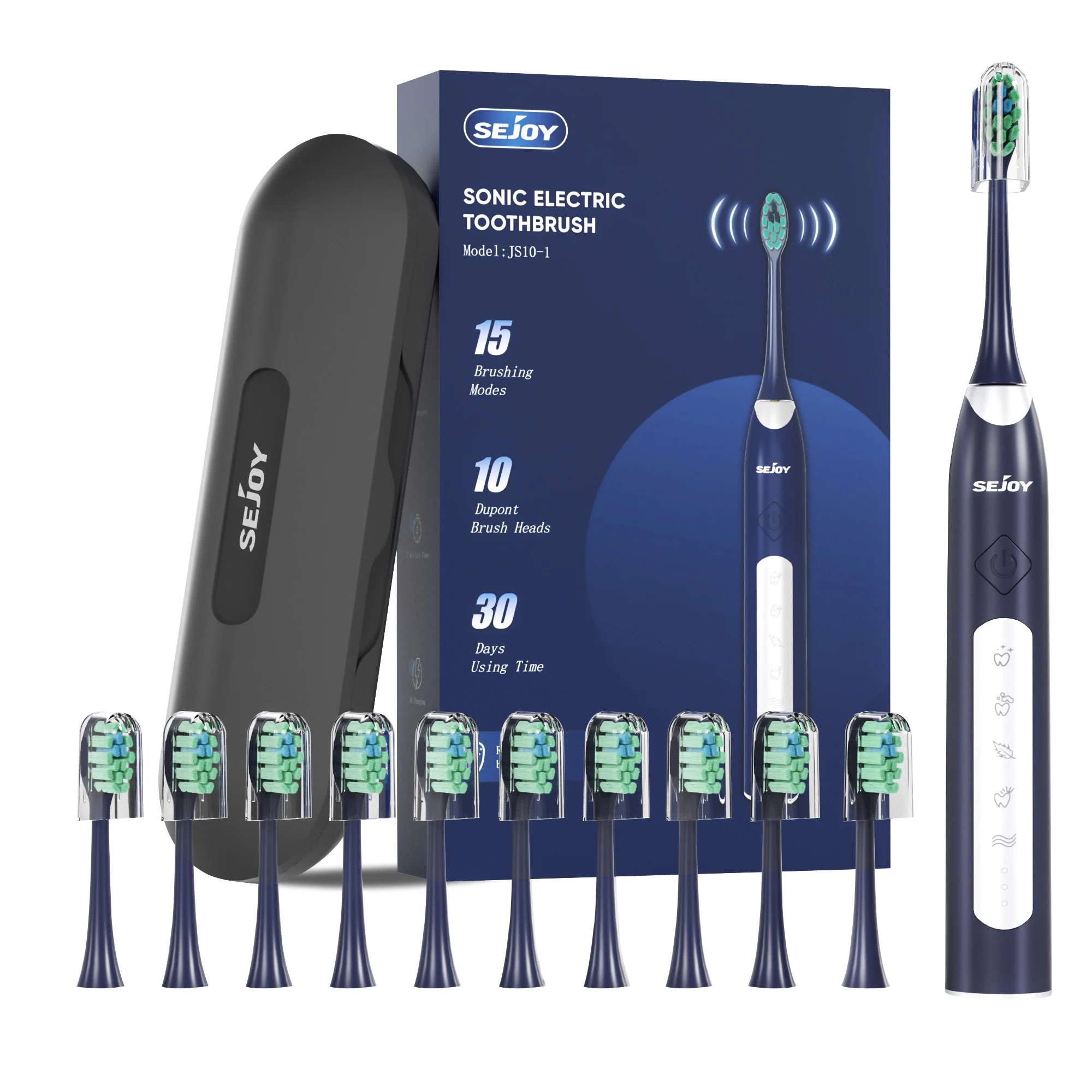 Sonic Electric Toothbrush with Replacement Heads