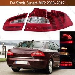 Taillight Taillamp For Skoda Superb MK2 2008 2009 2010 2011 2012 Rear Bumper Tail Light Brake Stop Reverse Lamp No Bulb