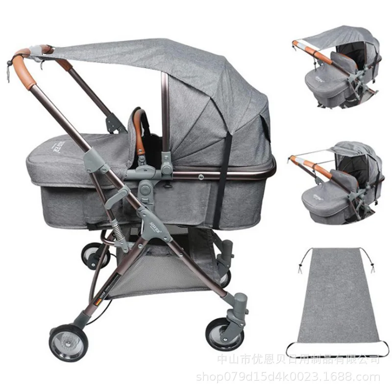 

Hot selling high landscape baby stroller sunshade accessories, UV resistant sunshade cover, two-way car light blocking universal