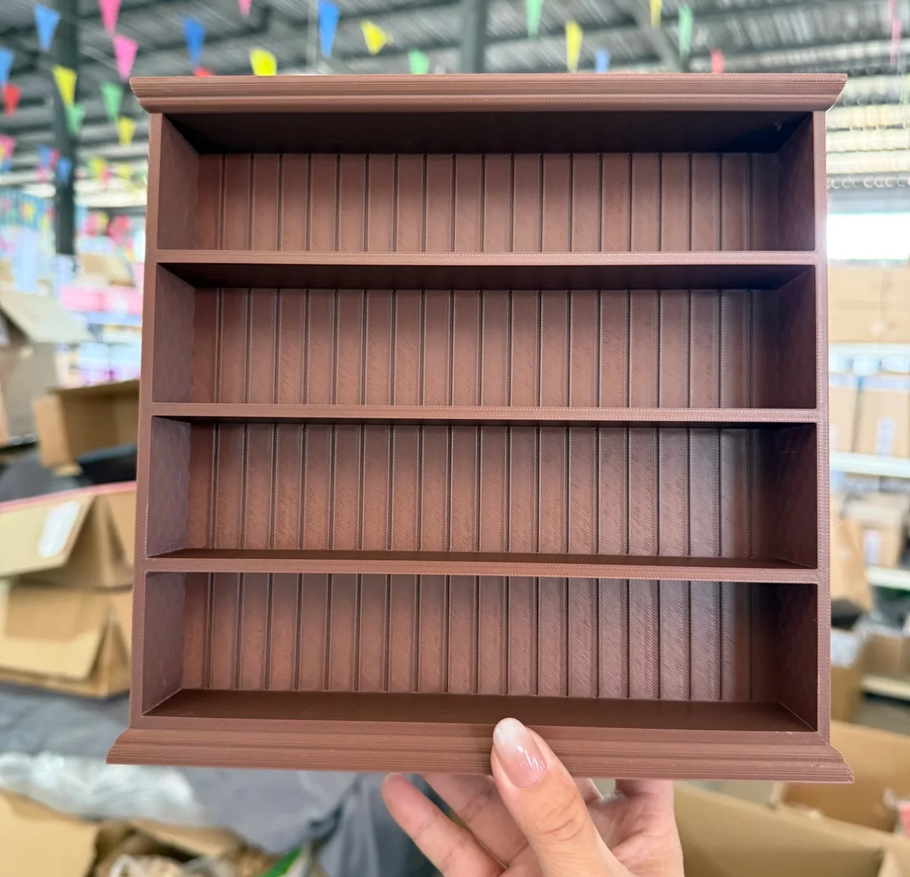 3dプリント製kt四層ブックシェルフディスプレイスタンドおもちゃ収納キャビネットドールハウスディスプレイエルフホームオーガナイザー