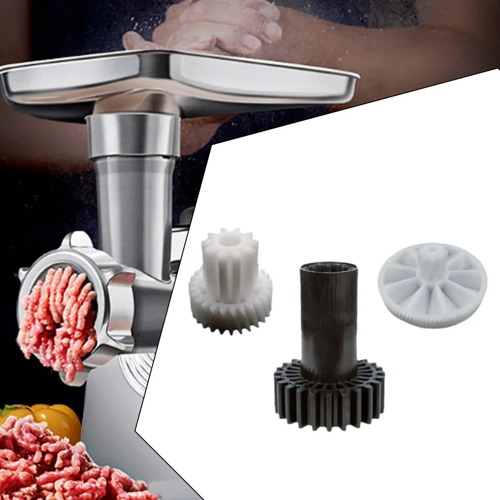 3 قطعة مفرمة اللحم والعتاد استبدال DIY بها بنفسك مريحة السجق ستوفير المعالج المفرمة والعتاد قطع الغيار للمنزل #5