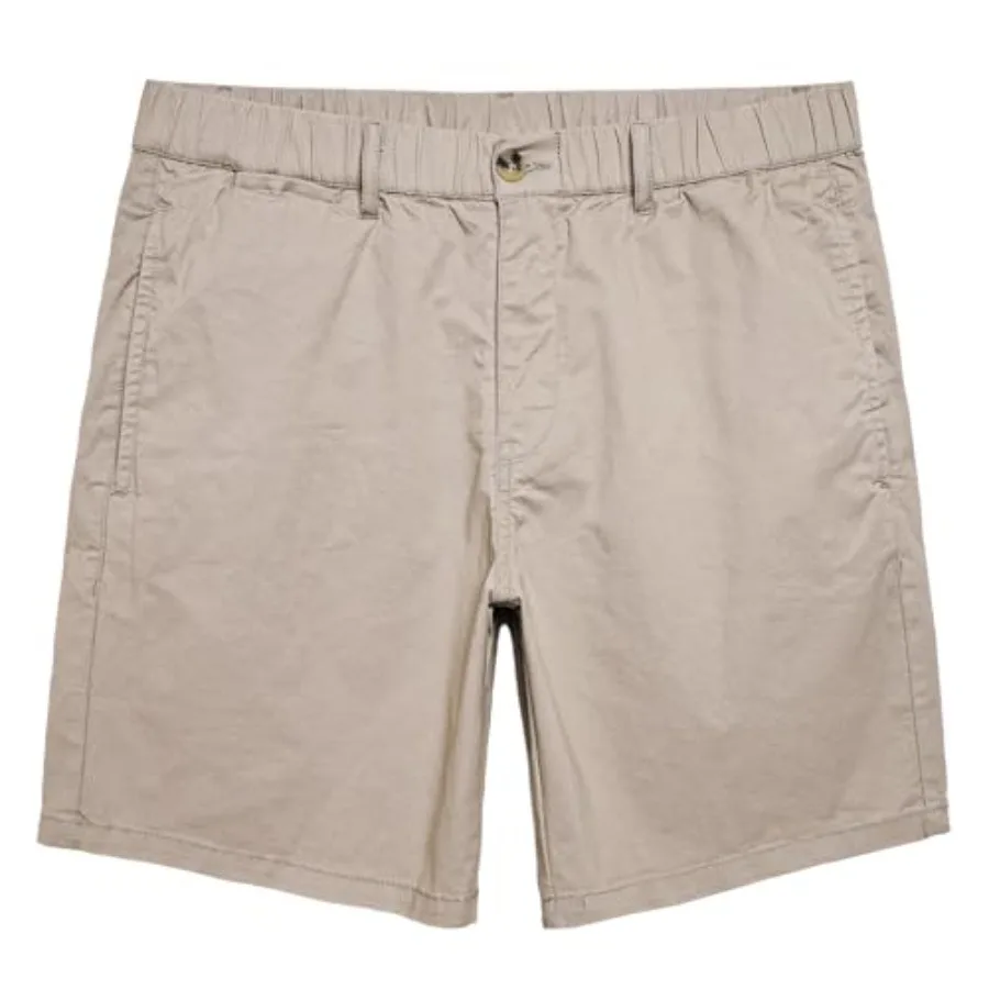 

maamgic Men's Classic-fit 7" Cotton Casual Shorts Elastic Waistband with Multi-Pocket Daily Wear Walking Summer Outfit