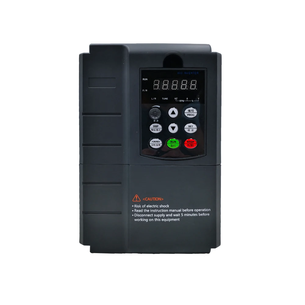 

Heavy Load VFD Inverter 1.5KW/2.2KW/4KW/5.5KW L600 Frequency Converter Angisy 3P-220V Output CNC Spindle Motor Speed Control