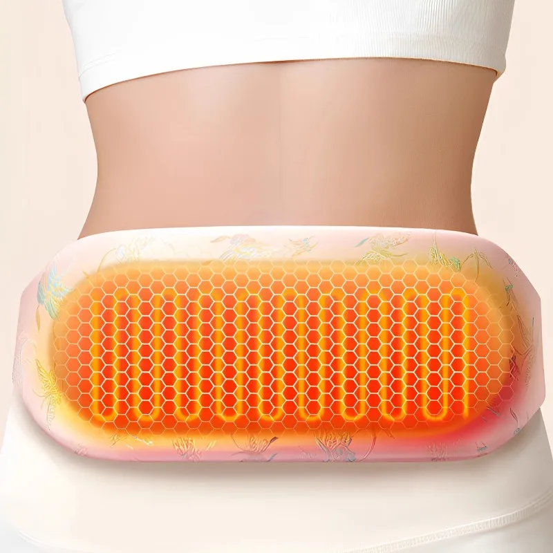 Women's Adjustable Heating Belt - Electric Mugwort Therapy Pad for Menstrual Cramps Back Pain, Portable Waist Warmer Detox