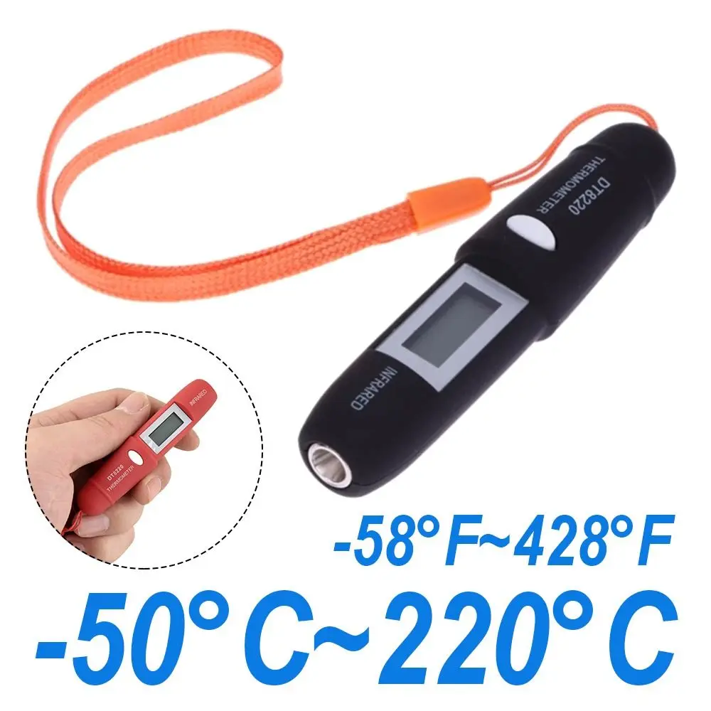 Therye.com-Mini stylo infrarouge sans contact, mesure de la température, affichage LCD numérique, DT8220