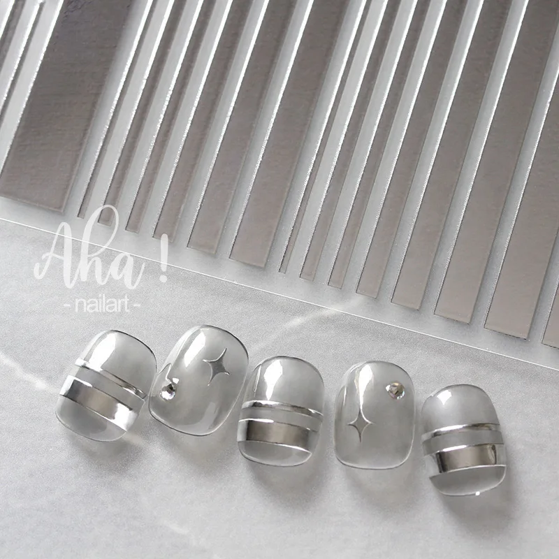 

3D Nail Sticker Decals Stripe Line Nail Dot Art Decorations Stickers Sliders Manicure Accessories Nails Decoraciones