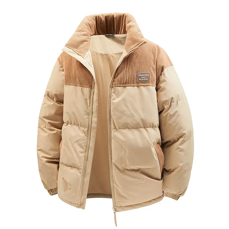 Men's Fashion Windbreaker Parka Coat Windproof Casual Autumn Winter Overcoat Warm Hombre New Male Jacket Streetwear Outdoors - Image 3