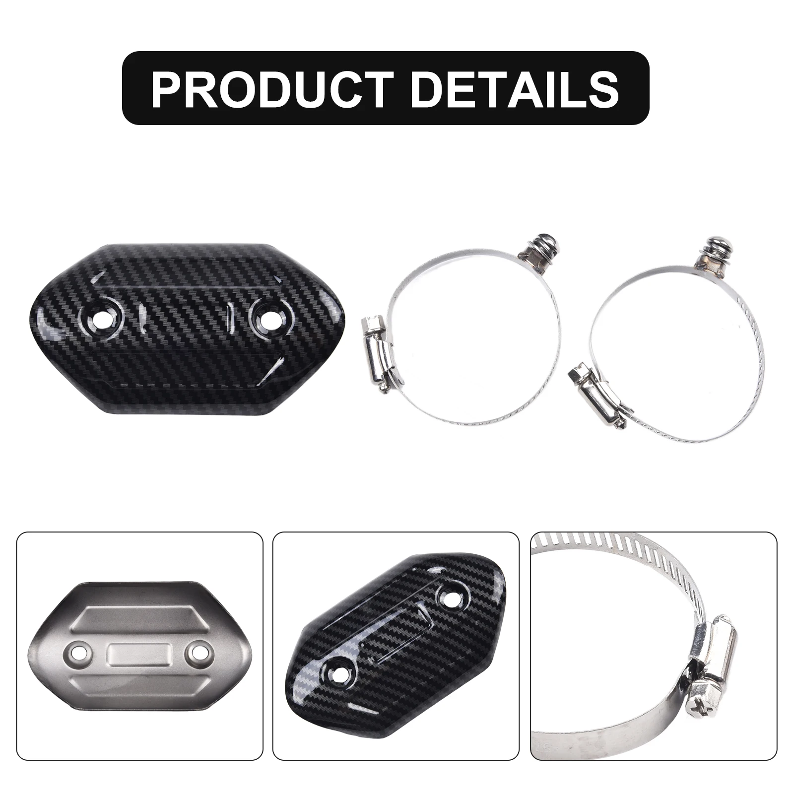 Motorcycle High Performance Real Carbon Fiber Smooth for exhaust System Easy Installation Easy Installation And Usage