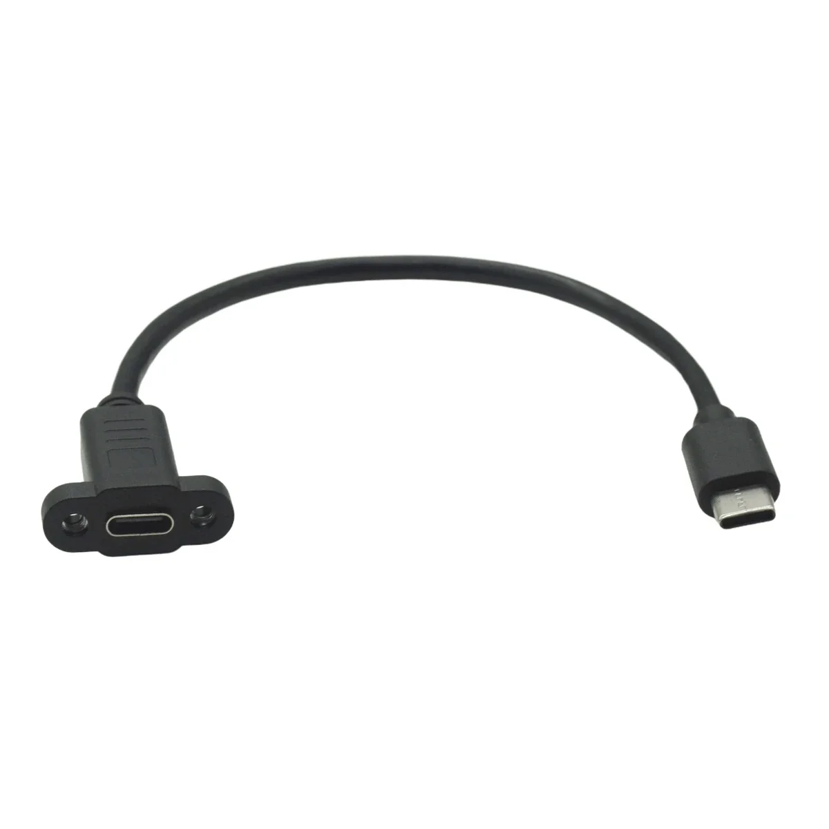 USB 3.1 Type C Micro Usb Mini with Panel Mount Screw Extension Cable Cord USB C Male To Female Extending Wire Extender Data Cord