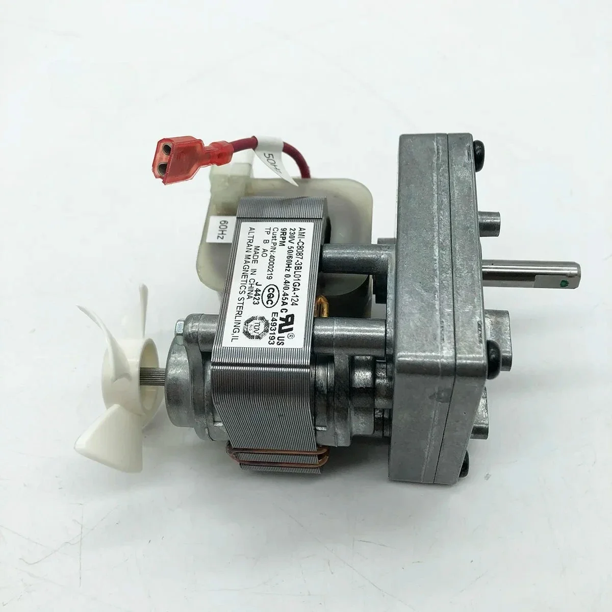 WZ-Cust P/N 4000219 220V 9RPM AMI-C8087-3BL01GA-124 Chain Motor For Antunes Roundup B3715UI-095 HATCO Bread Toaster Replacement