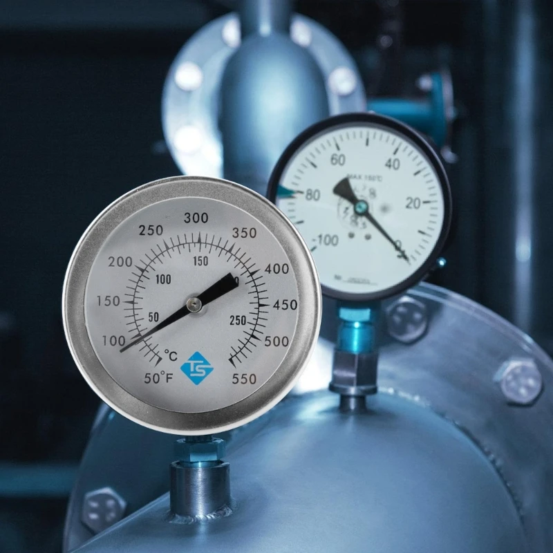 Thermomètres en acier inoxydable 10-287 ℃/50-550 ℉, cadrans à filetage 5/16UNG, compteur température, livraison directe
