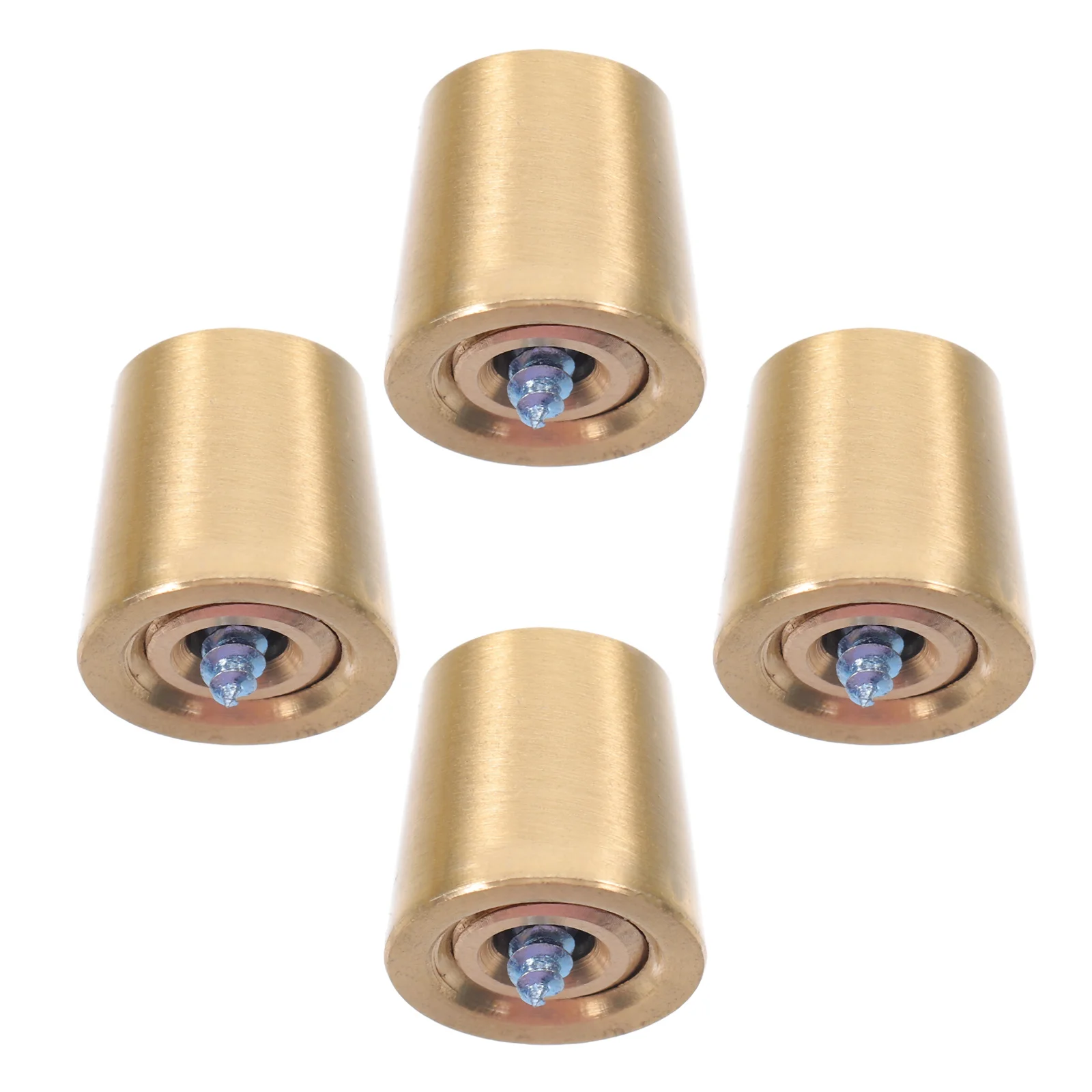 

4Pcs Copper Lamp Base Pads Cone Design Stable Metal Table Light Stand Risers DIY Solid Lamp Base Pads Display Stand