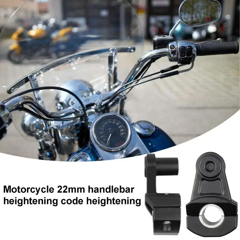 Handlebar Riser Clamp Aluminum Alloy Handlebar Risers Mount Clamp Motorbike Handlebar Clamps Risers Mount Motorcycle Accessories