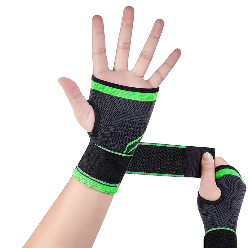 1Pc Polssteun Gym Sport Polsband Palm Beschermer Verstelbare Pols Brace Riem Carpale Tunnel Compressie Handschoenen Gear