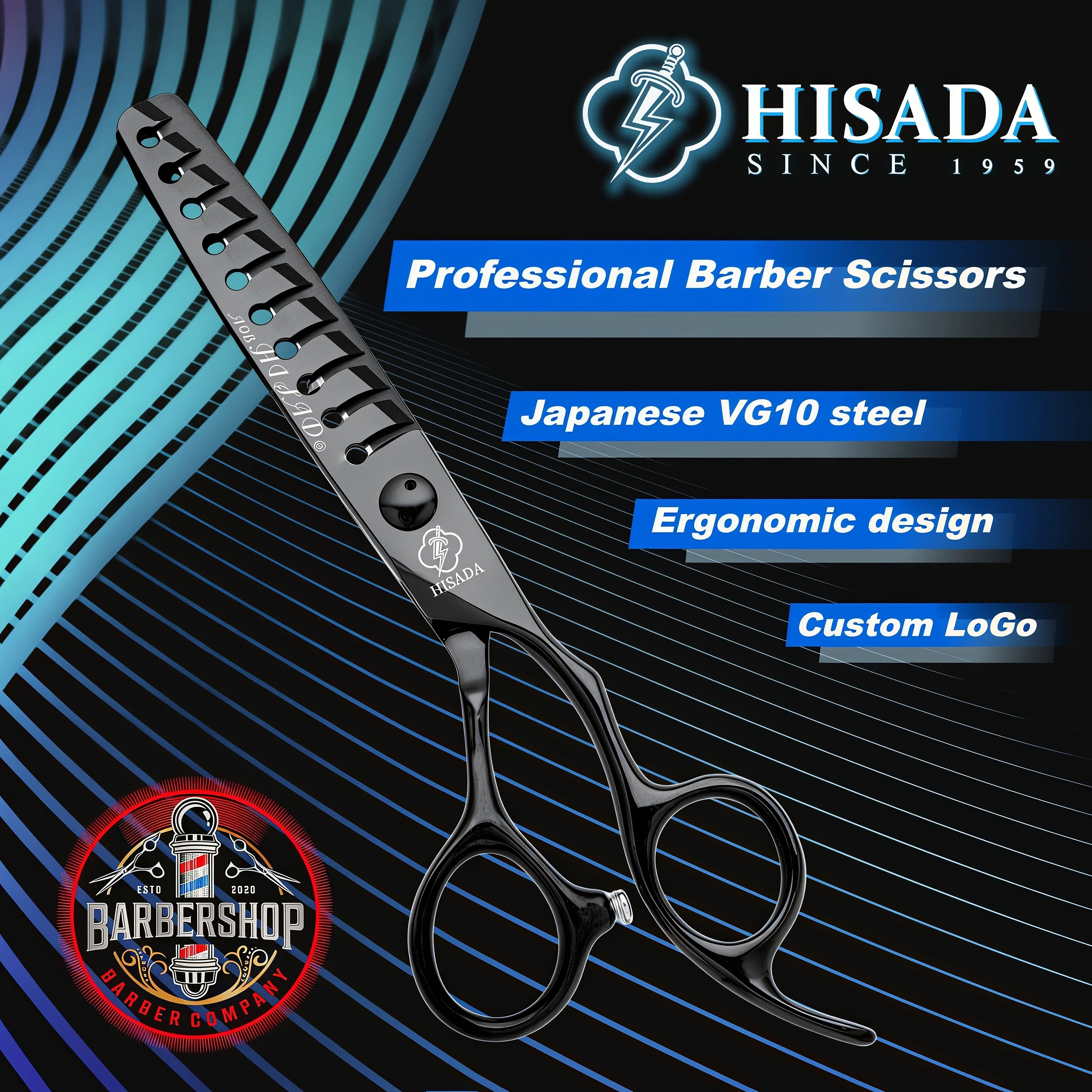 HISADA Hair Thinning Scissors 6