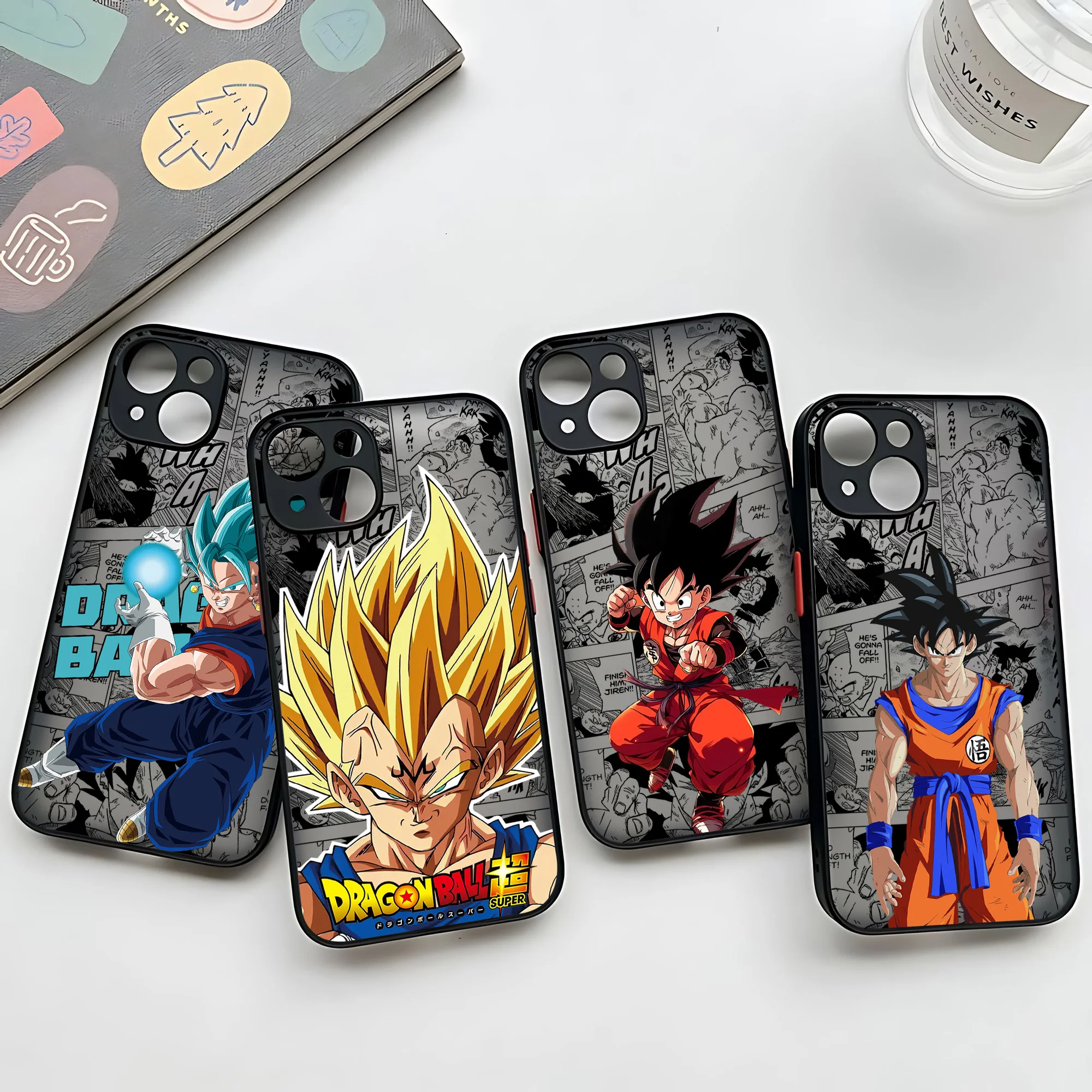 Phone Case For Samsung Galaxy A17 A07 A06 A56 A36 A26 A55 A14 A54 A05S A05 A15 A24 A25 A24 4G 5G Cool Goku Anime Dragons Balls