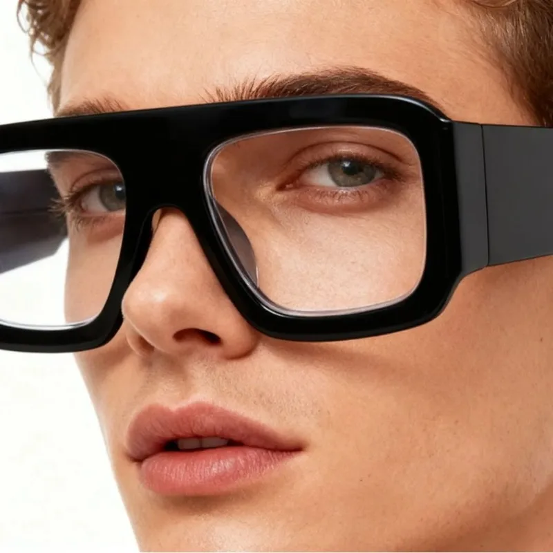 Men Women Oversized Square Sunglasses New Latest Fashion Trendy  Party Glasses Unisex Stylish Anti-blue Light Eyewear