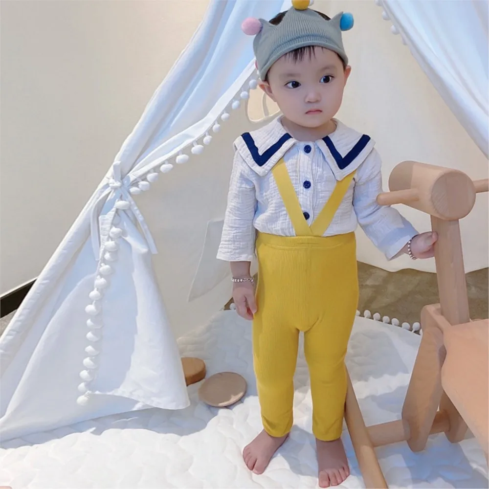Baby pantyhose high-waisted skinny pants straps baby bottom leggings toddler baby leggings calcetines newborn stocking collant