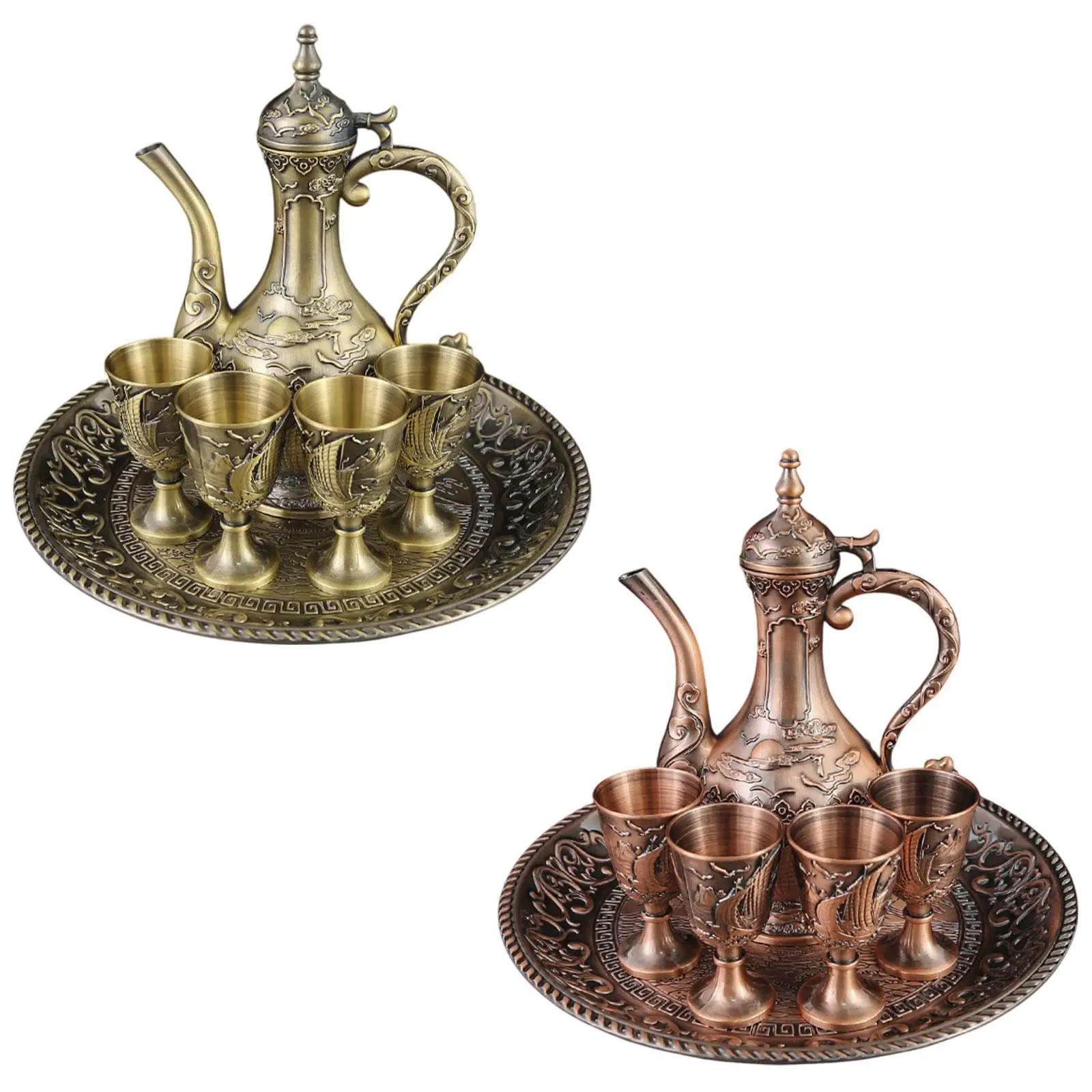 

Metal Wine Pot Kit Luxurious Retro for Dining Room Living Room Wedding Gift