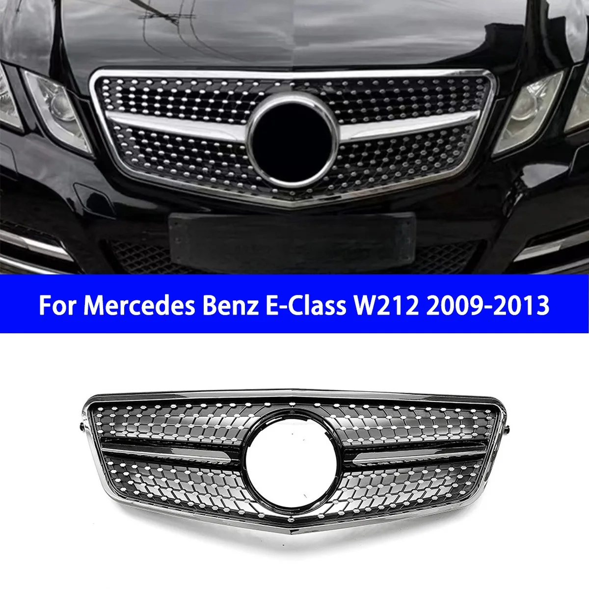 

Suitable for Replacing The Original Car of The Mercedes Benz E-Class W212 2009-2013 Starry Sky Grille